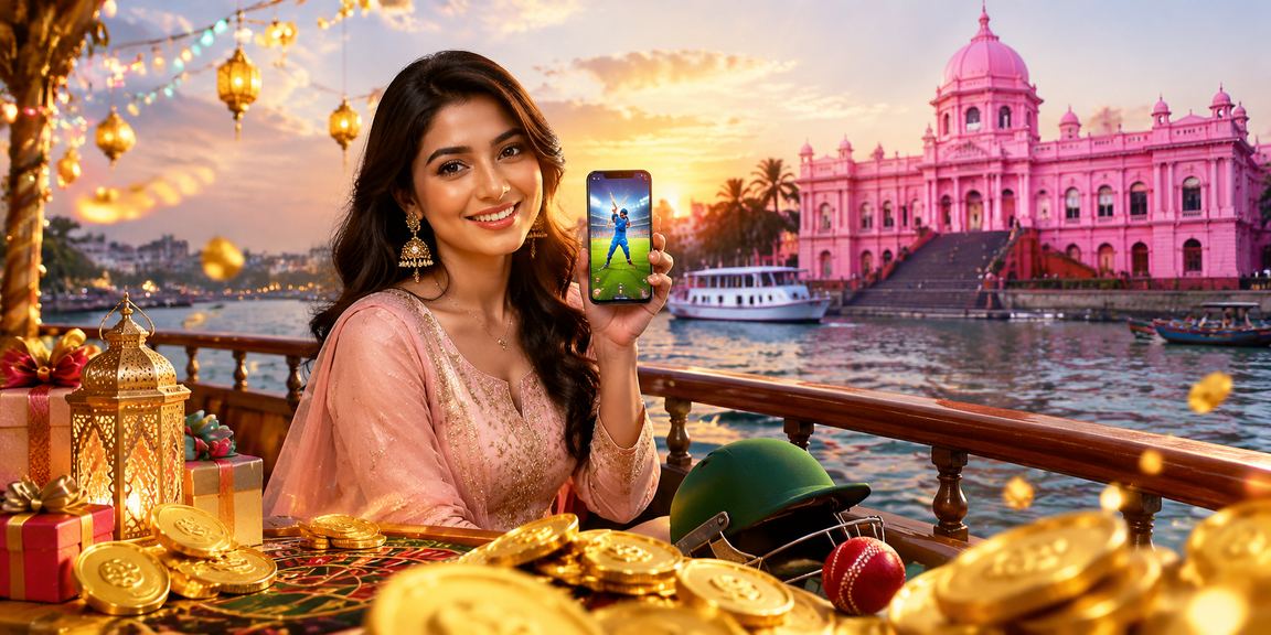 ঢাকায় ঈদ উৎসবে ক্রিকেট বেটিং উপভোগ করছেন একজন বাংলাদেশি